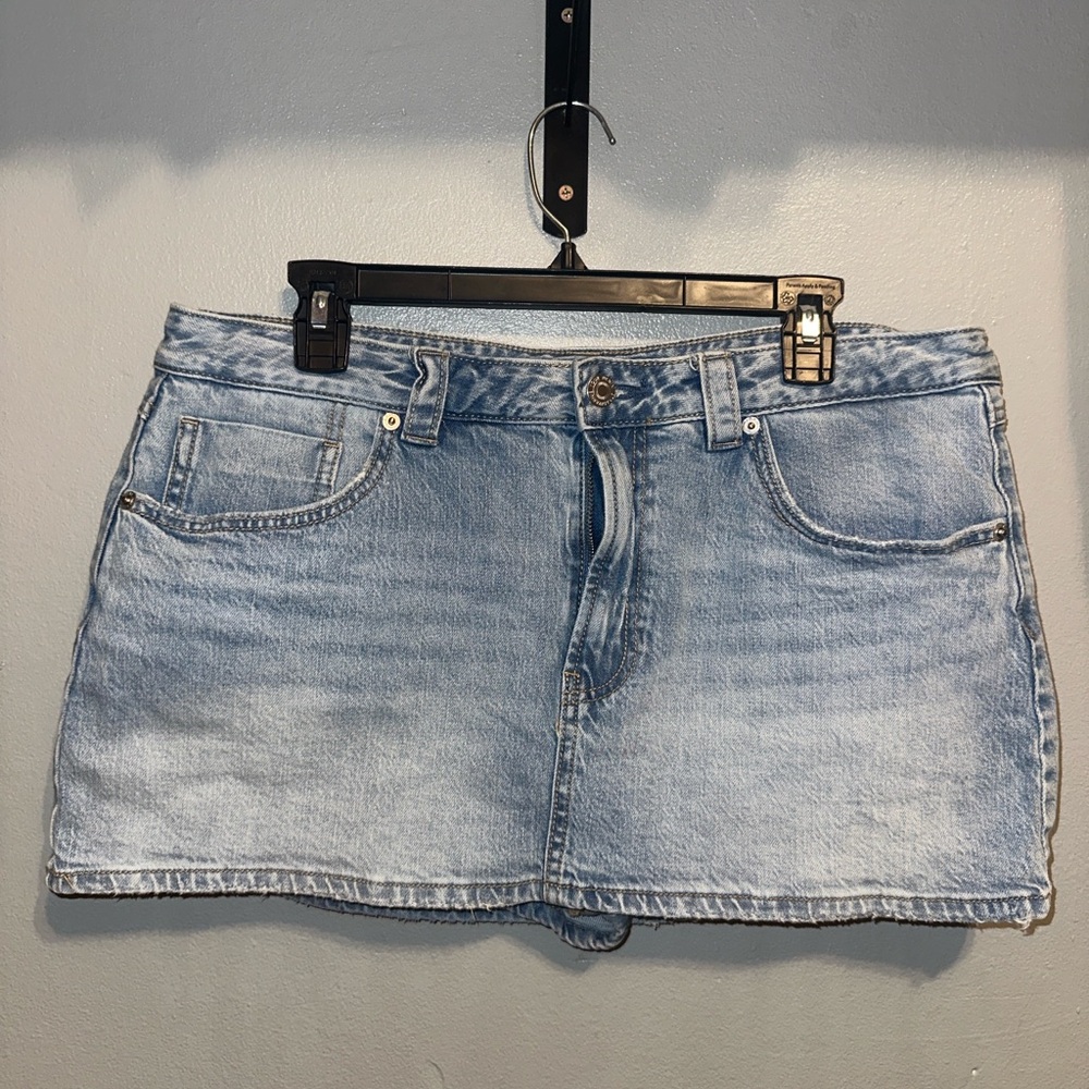Stradivarius Denim Mini Skort